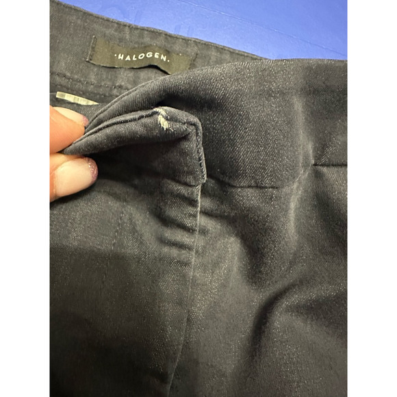 Halogen Career Dress Casual Pants Twill Fabric Convenient Pocket Black Women's 4 - Picture 9 of 9